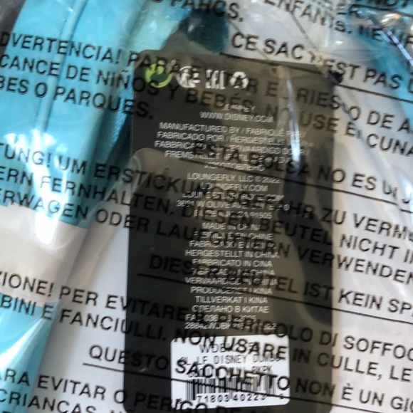 LOUNGEFLY Disney Dumbo sequin mini backpack blue hues iconic fun casual NWT - Picture 7 of 7